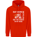 Cycling Buy More Bicycles Funny Cyclist Childrens Kids Hoodie Bright Red