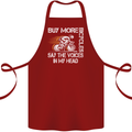 Cycling Buy More Bicycles Funny Cyclist Cotton Apron 100% Organic Maroon
