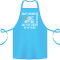 Cycling Buy More Bicycles Funny Cyclist Cotton Apron 100% Organic Turquoise