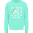 Cycling Buy More Bicycles Funny Cyclist Kids Sweatshirt Jumper Peppermint