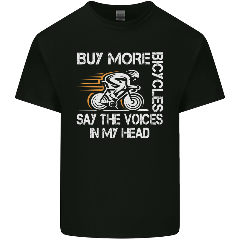 Cycling Buy More Bicycles Funny Cyclist Kids T-Shirt Childrens Black