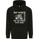 Cycling Buy More Bicycles Funny Cyclist Mens 80% Cotton Hoodie Black