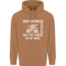 Cycling Buy More Bicycles Funny Cyclist Mens 80% Cotton Hoodie Caramel Latte