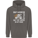 Cycling Buy More Bicycles Funny Cyclist Mens 80% Cotton Hoodie Charcoal