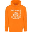Cycling Buy More Bicycles Funny Cyclist Mens 80% Cotton Hoodie Orange