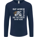 Cycling Buy More Bicycles Funny Cyclist Mens Long Sleeve T-Shirt Navy Blue