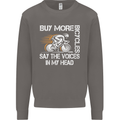 Cycling Buy More Bicycles Funny Cyclist Mens Sweatshirt Jumper Charcoal