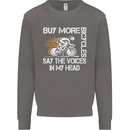 Cycling Buy More Bicycles Funny Cyclist Mens Sweatshirt Jumper Charcoal