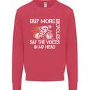 Cycling Buy More Bicycles Funny Cyclist Mens Sweatshirt Jumper Heliconia