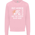 Cycling Buy More Bicycles Funny Cyclist Mens Sweatshirt Jumper Light Pink