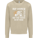 Cycling Buy More Bicycles Funny Cyclist Mens Sweatshirt Jumper Sand