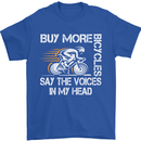 Cycling Buy More Bicycles Funny Cyclist Mens T-Shirt Cotton Gildan Royal Blue