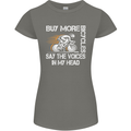 Cycling Buy More Bicycles Funny Cyclist Womens Petite Cut T-Shirt Charcoal