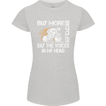 Cycling Buy More Bicycles Funny Cyclist Womens Petite Cut T-Shirt Sports Grey