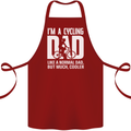 Cycling Dad Like a Normal Dad Father's Day Cotton Apron 100% Organic Maroon
