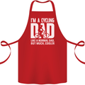 Cycling Dad Like a Normal Dad Father's Day Cotton Apron 100% Organic Red
