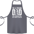 Cycling Dad Like a Normal Dad Father's Day Cotton Apron 100% Organic Steel