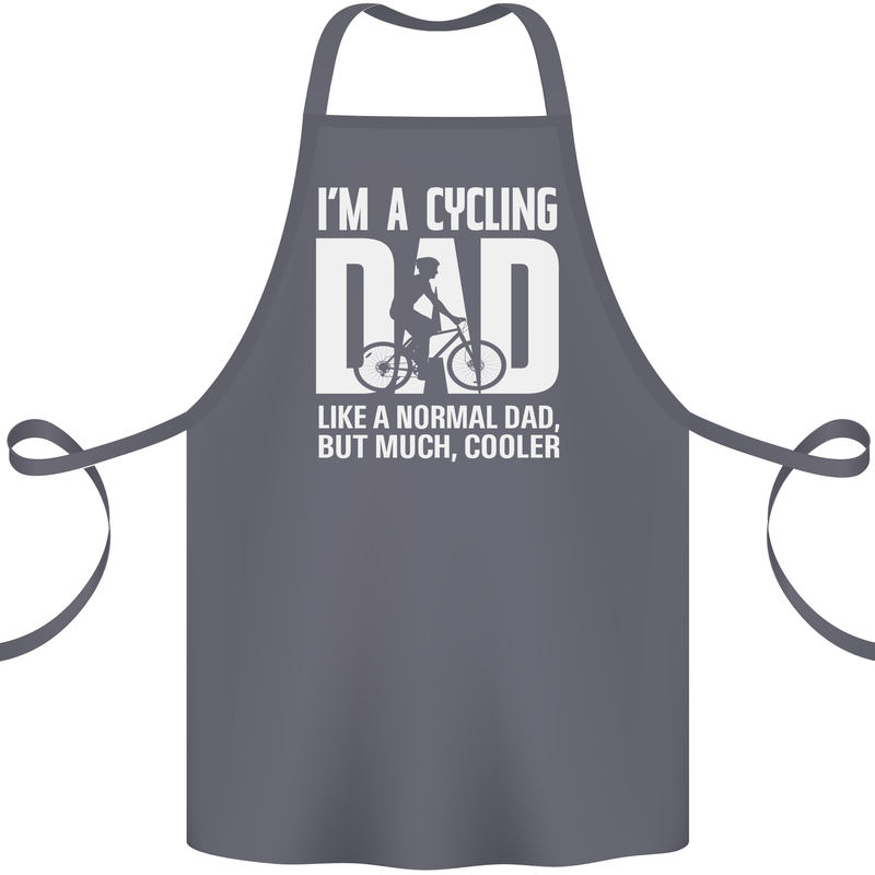 Cycling Dad Like a Normal Dad Father's Day Cotton Apron 100% Organic Steel