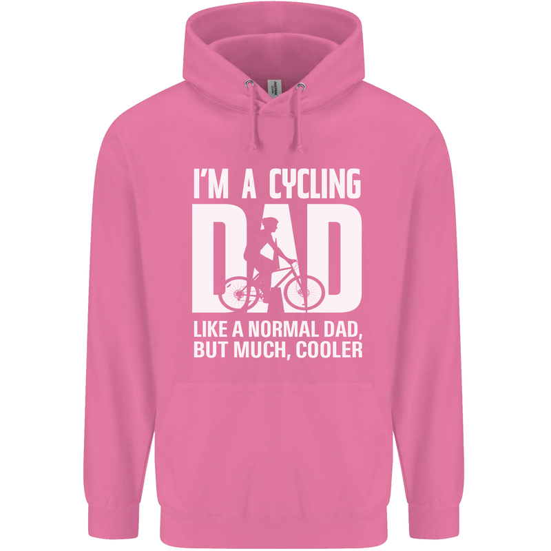 Cycling Dad Like a Normal Dad Father's Day Mens 80% Cotton Hoodie Azelea
