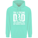 Cycling Dad Like a Normal Dad Father's Day Mens 80% Cotton Hoodie Peppermint