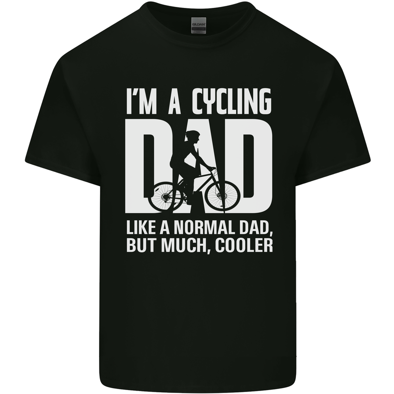 Cycling Dad Like a Normal Dad Father's Day Mens Cotton T-Shirt Tee Top Black