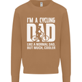 Cycling Dad Like a Normal Dad Father's Day Mens Sweatshirt Jumper Caramel Latte