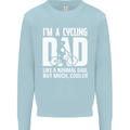 Cycling Dad Like a Normal Dad Father's Day Mens Sweatshirt Jumper Light Blue