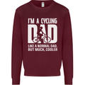 Cycling Dad Like a Normal Dad Father's Day Mens Sweatshirt Jumper Maroon