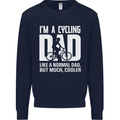 Cycling Dad Like a Normal Dad Father's Day Mens Sweatshirt Jumper Navy Blue