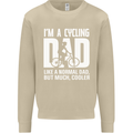 Cycling Dad Like a Normal Dad Father's Day Mens Sweatshirt Jumper Sand