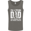 Cycling Dad Like a Normal Dad Father's Day Mens Vest Tank Top Charcoal