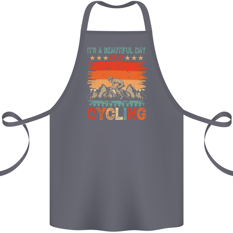 Cycling Day Funny Cyclist Bicycle MTB Bike Cotton Apron 100% Organic Steel