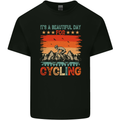 Cycling Day Funny Cyclist Bicycle MTB Bike Kids T-Shirt Childrens Black