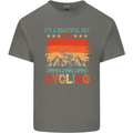 Cycling Day Funny Cyclist Bicycle MTB Bike Kids T-Shirt Childrens Charcoal