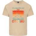Cycling Day Funny Cyclist Bicycle MTB Bike Mens Cotton T-Shirt Tee Top Sand