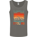 Cycling Day Funny Cyclist Bicycle MTB Bike Mens Vest Tank Top Charcoal