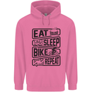 Cycling Eat Sleep Bike Repeat Funny Bicycle Childrens Kids Hoodie Azalea