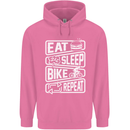 Cycling Eat Sleep Bike Repeat Funny Bicycle Childrens Kids Hoodie Azalea
