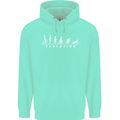 Cycling Evolution Cyclist Bicycle Childrens Kids Hoodie Peppermint