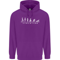 Cycling Evolution Cyclist Bicycle Childrens Kids Hoodie Purple