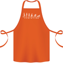 Cycling Evolution Cyclist Bicycle Cotton Apron 100% Organic Orange