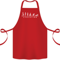 Cycling Evolution Cyclist Bicycle Cotton Apron 100% Organic Red