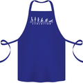 Cycling Evolution Cyclist Bicycle Cotton Apron 100% Organic Royal Blue