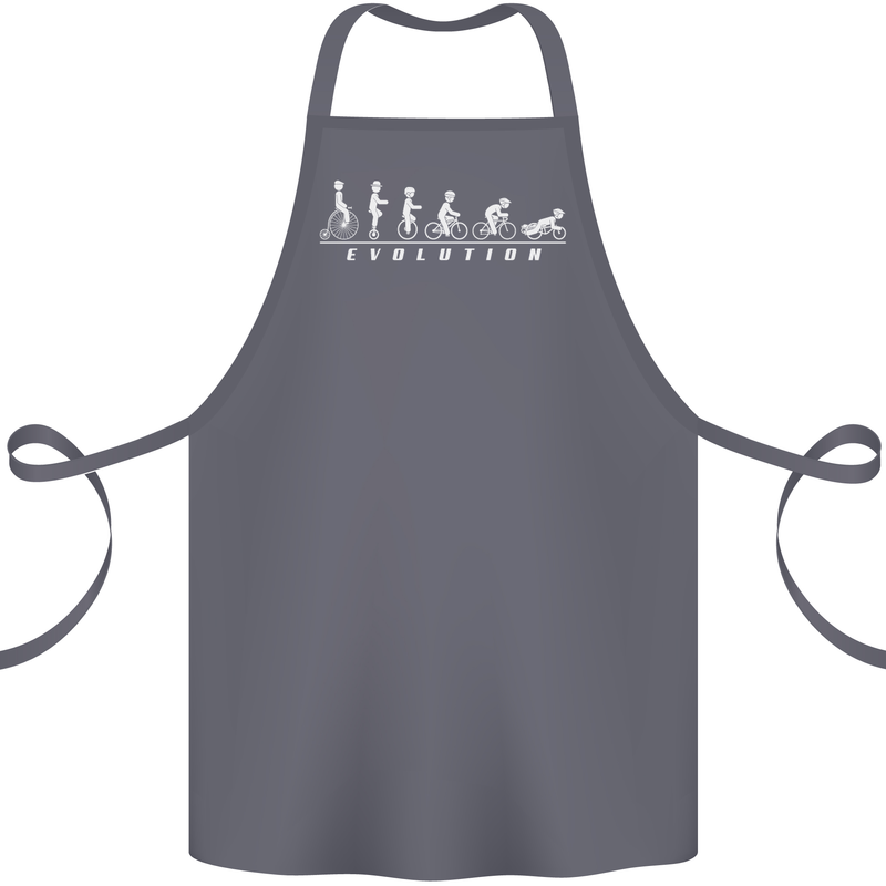 Cycling Evolution Cyclist Bicycle Cotton Apron 100% Organic Steel