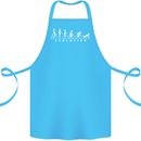 Cycling Evolution Cyclist Bicycle Cotton Apron 100% Organic Turquoise
