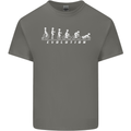 Cycling Evolution Cyclist Bicycle Kids T-Shirt Childrens Charcoal