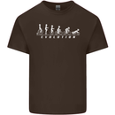 Cycling Evolution Cyclist Bicycle Kids T-Shirt Childrens Chocolate