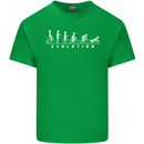 Cycling Evolution Cyclist Bicycle Kids T-Shirt Childrens Irish Green