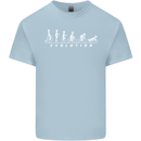 Cycling Evolution Cyclist Bicycle Kids T-Shirt Childrens Light Blue