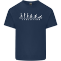 Cycling Evolution Cyclist Bicycle Kids T-Shirt Childrens Navy Blue